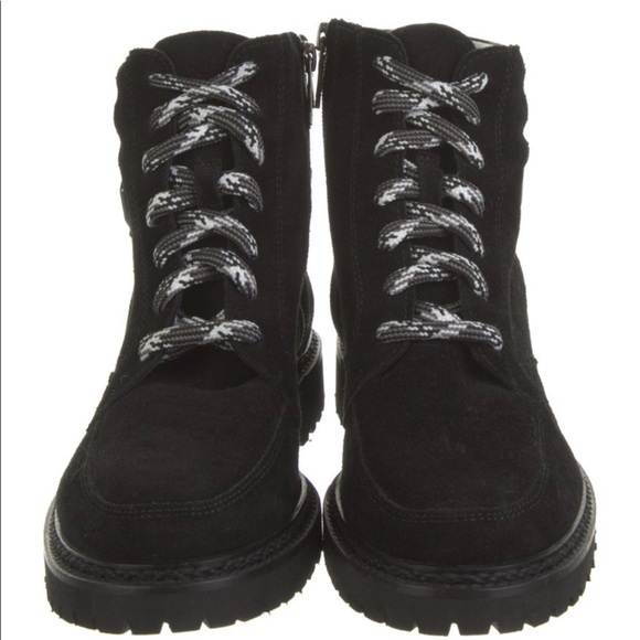 Aquatalia suede combat boots NWOB - Picture 4 of 5